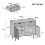 2 Door Cabinet With Drawers - Image 4