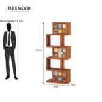 Wood 5-Layer Ladder Bookshelf - Image 6