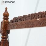 Mango Wood Hand-Carved Swing (Jhula) with Stand - Image 5