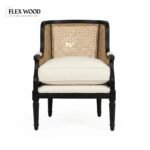 Flexwood  Solid wood  Cane Arm Chair - Image 4