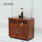 Sheesham Wood Cabinet with 2 Doors & 2 Drawers - Image 3