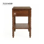 Flexwood  Bedside Table ( brown finish) - Image 4