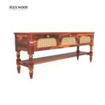 Finish Handmade Vintage Wooden TV Stand for Home - Image 3