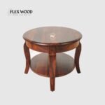 Flexwood Sheesham Wood Oval Coffee Table(honey finish) - Image 3