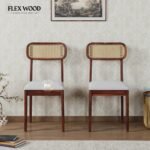 Wooden Dining Table 6 Seater in Natural Finish - Image 2