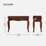 Sheesham Wood Dressing Cabinet In Honey Oak Finish With Mirror - Image 5