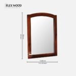 Sheesham Wood Dressing Cabinet In Honey Oak Finish With Mirror - Image 6