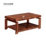 Flexwood Solid Sheesham Wood Coffee Table(honey finish) - Image 2