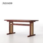 Wooden Dining Table 6 Seater in Natural Finish - Image 5