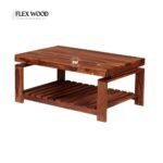Flexwood Solid Sheesham Wood Coffee Table(honey finish) - Image 9