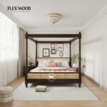 Wooden King Size Poster Bed without Storage