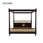 Wooden King Size Poster Bed without Storage - Image 3