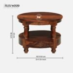 Solid Sheesham Wood End Table - Image 7
