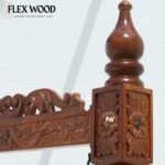 Mango Wood Hand-Carved Swing (Jhula) with Stand - Image 4