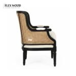 Flexwood  Solid wood  Cane Arm Chair - Image 3