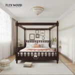 Wooden King Size Poster Bed without Storage