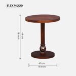 Sheesham Wood End Table In Honey Oak Finish - Image 7