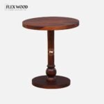 Sheesham Wood End Table In Honey Oak Finish - Image 2