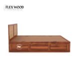 Wooden Cane Bed For Bedroom - Image 4