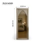 Handcarved Mango Wood Arch Mirror - Image 5