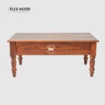 Mumbai Sheesham Wood Two Drawer Coffee Table(honey finish) - Image 5