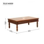 Solid Sheesham Wood Large Coffee Table - Image 5