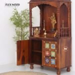 Wooden Temple with Storage - Honey finish - Image 3