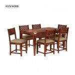 Sheesham Wood 6 Seater Dining Set - Image 2