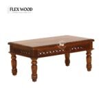 Solid Sheesham Wood Small Coffee Table(honey finish) - Image 2