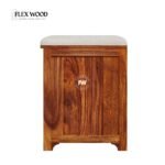Flexwood Solid Sheesham Wood Shoe Rack Bench(honey finish) - Image 6