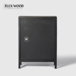 Flexwood Carved Chest of Drawer( black finish) - Image 4