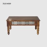 Flexwood Sheeshaam Solid Wood Coffee Table (teak finish)