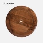 Wooden Round Bedside Table - Image 6