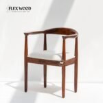 cacia Wood Dining Chair with Cushioned Seat