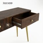 Flexwood modern Console Table (walnut  finish) - Image 3