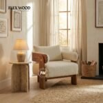 Flexwood Modern Wooden Armchair for Living Room