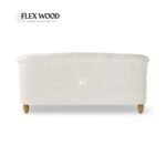 Handcrafted Mango Wood 3-Seater Sofa – Tufted Velvet Couch for Living Room - Image 4