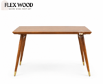 Flexwood Solid Wood Rattan Cane Dining Table Four Seater Set - Image 2