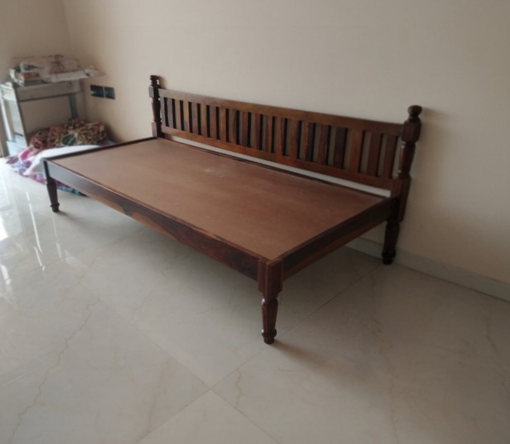 Tunop divan with mattress (walnut finish) photo review
