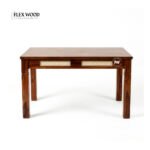 Flexwood Solid woodSheesham 4 Seater Dining Table(honey finish - Image 3