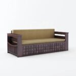 Morse Sheesham Wood Sofa Cum Bed(walnut finish) - Image 3