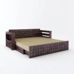 Morse Sheesham Wood Sofa Cum Bed(walnut finish) - Image 4