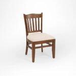 Flexwood modern round Dining Table with Chair(teak finish) - Image 8