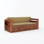 Morse Sheesham Wood Sofa Cum Bed(honey finish) - Image 3