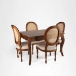 Flexwood Solid sheeshaam 4 Seater Dining Set - Image 2