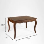 Flexwood Solid sheeshaam 4 Seater Dining Set - Image 11