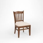 Modern  Solid 6 Seater Wooden Dining Table with Chair(teak finish) - Image 10