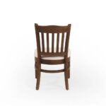 Modern  Solid 6 Seater Wooden Dining Table with Chair(teak finish) - Image 8