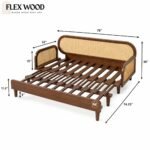 Flexwood Handcrafted Sofa Cum Bed - Traditional (walnut finish) - Image 8