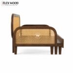 Flexwood Handcrafted Sofa Cum Bed - Traditional (walnut finish) - Image 6